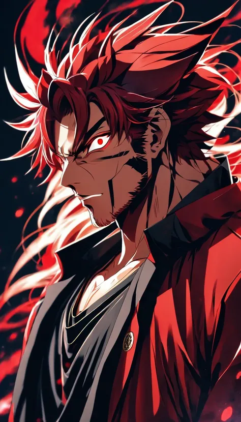 anime, red, anime art, red hair, red eyes, red hair, red eyes, red hair, red eyes, red hair, red eyes, red, badass anime 8 k, 4 k manga wallpaper, 4k anime wallpaper, anime epic artwork, anime wallpaper 4k, anime wallpaper 4 k, handsome guy in demon slayer...