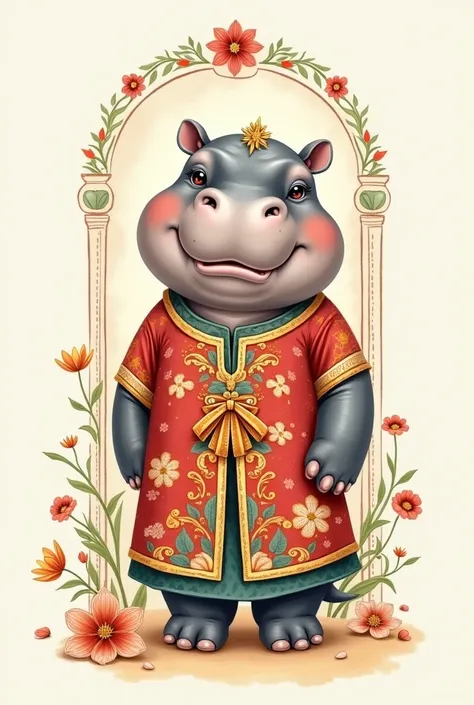 Bookmark of Hippo Thai dress