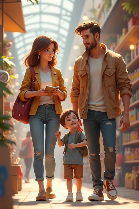 640x1136 pixel reaim woman man and boy shopping
