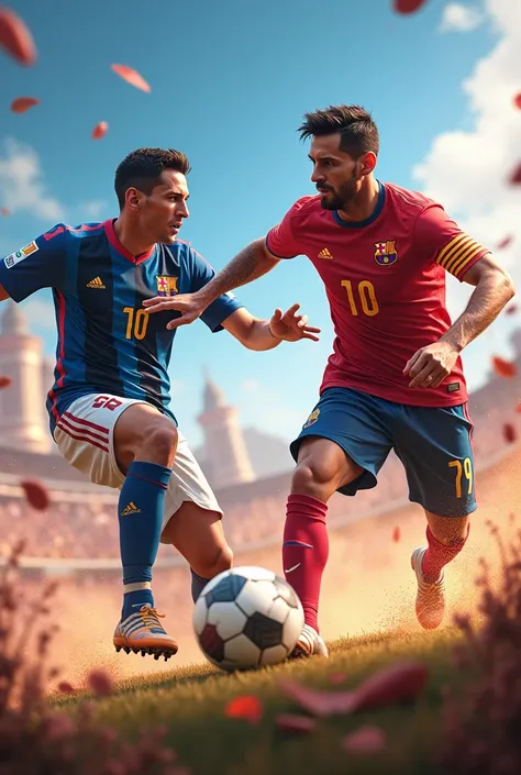 Ronaldo and messi play with free fire game
