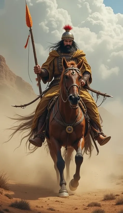 "The Nomadic Chieftain" (Mongolia):
A fearsome warrior on horseback, resembling Genghis Khan. The boss commands a horde of spectral riders, uses a bow to shoot flaming arrows, and calls upon dust storms to obscure the battlefield.