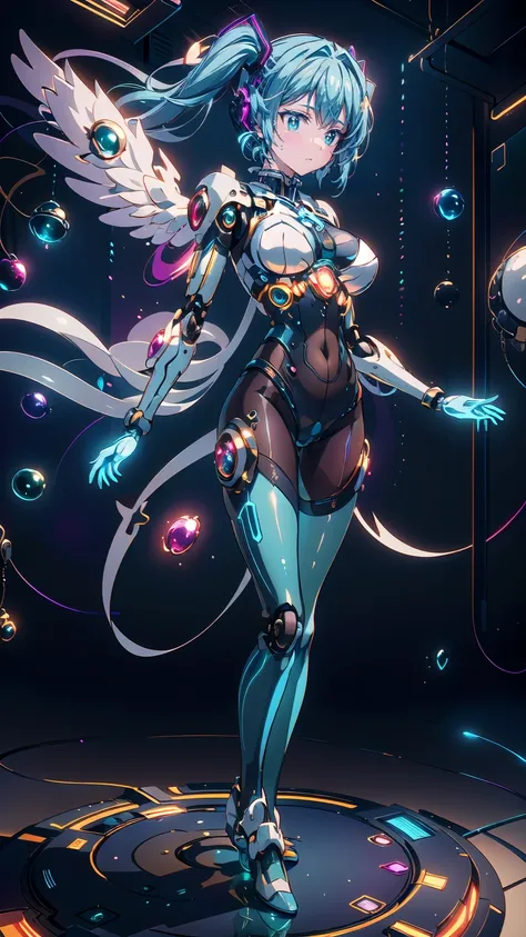       A masterpiece penis      , Hatsune Miku VOCALOID,  ((Mecha Girl)),      twin tails,       light blue eyes    ,     Light blue hair   ,       Bodysuit      , ((     Angel Wings    )), (Mecha Girl), ((      cyberpunk      )),       Ultimate Physical Be...