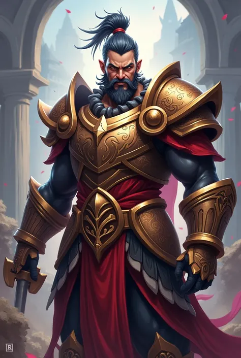 Make me an incon with a character in a moba game