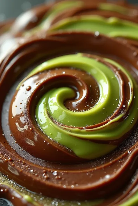 Make a Chocolate Dubai Slime, brown and pistachio color, and add the chocolate dubai slime