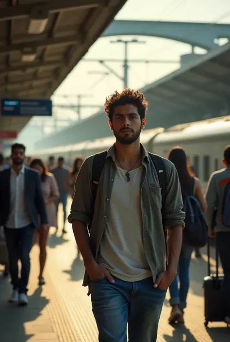 Busy Train Station – Daytime]
(Sound of train announcements and footsteps.)

 A young man, Aryan, frantically searching his pockets.]
Aryan (muttering): "Where’s my ticket? I just had it!"

Flashback – Ticket Counter, 5 minutes earlier.]
(Aryan buys a tick...