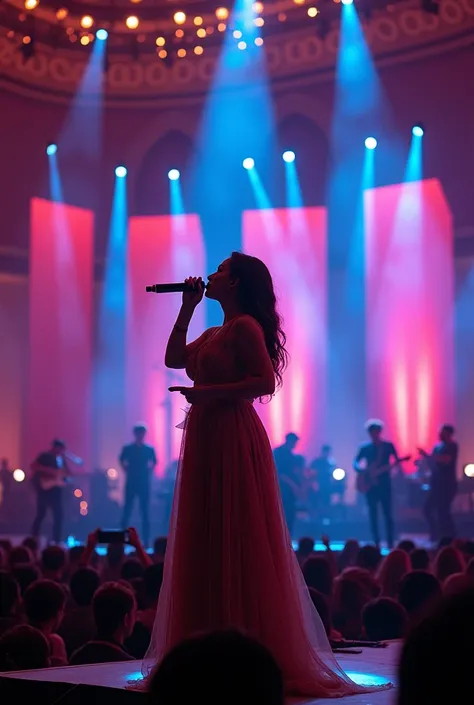 francissca peter sing at the big stage