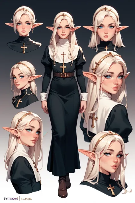 character sheet, femboy, thief, cleric, elf