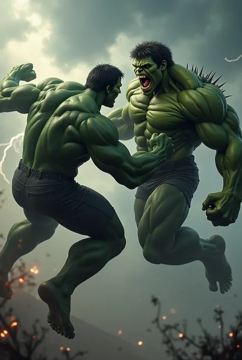 Heavy hulk and monster hulk 

((Sky flying))


