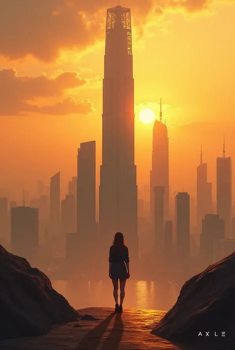 
*Concept 2: Billionaires World*

- A cityscape at sunset with a sleek, modern skyscraper (Axels office building)
- A faint image of Alice in the foreground, looking up at the building
- Color scheme: Warm oranges and yellows to convey luxury and power. Wi...