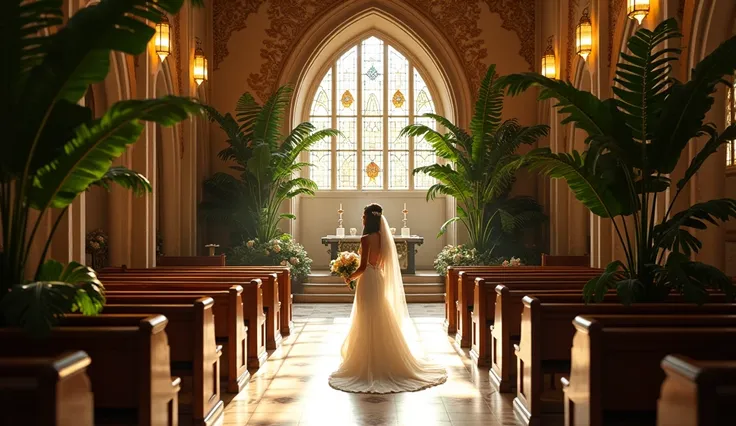 Church Design 、 Where the Bride Walks ,  The theme is a vintage Philippine design、 Theres Anahau 。