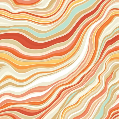 (((Masterpiece))), Create a seamless pattern inspired by organic flow and movement, featuring abstract, swirling lines and shapes that evoke a sense of harmony and rhythm. Use soft, earthy tones such as terracotta, ochre, and beige, complemented by vibrant...