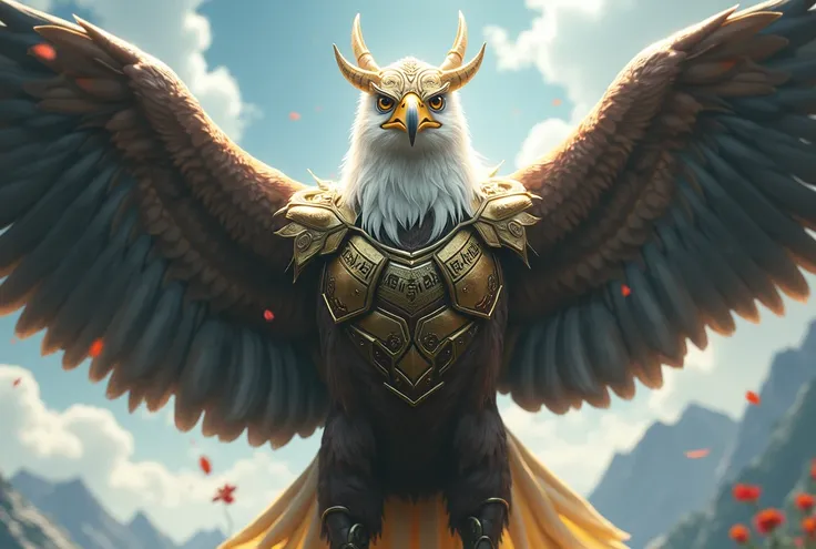 An eagle dressed as Thor 