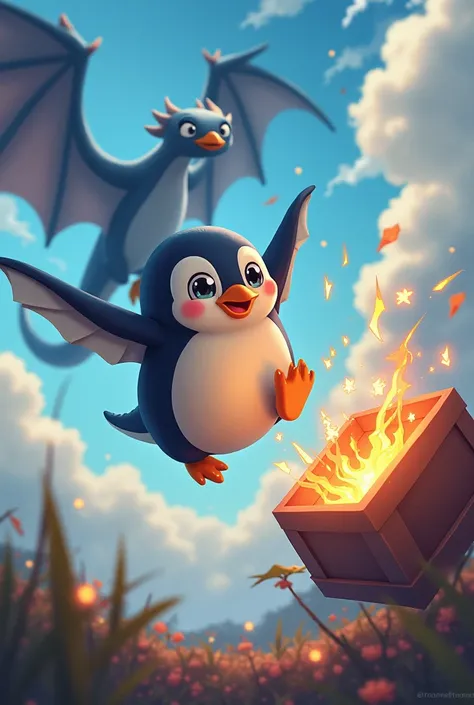 Its cute
Hi 　flying penguin　encounter　炎BOX　Thunder Dragon
Fire Spirit　





