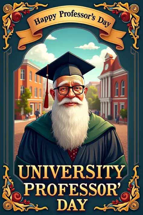 Poster wishing Happy University Professors Day 