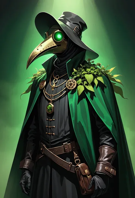 Green plague doctor