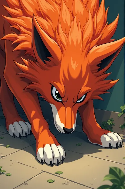 nsfw gay kurama ahowing his detailed dick while sniffing a stinky shoe