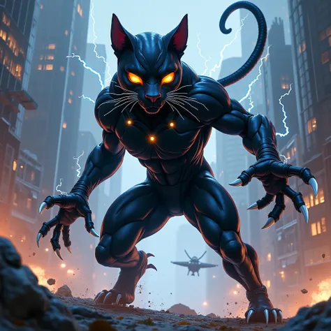 black panther superhero hybrid Sonic