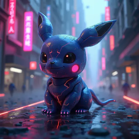 A cyberpunk  image, cyberpunk cool neon light effect, a mobile as a Pokémon, cool cyberpunk background, gaming world