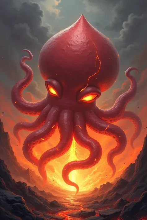 Pokémon squid made of magma