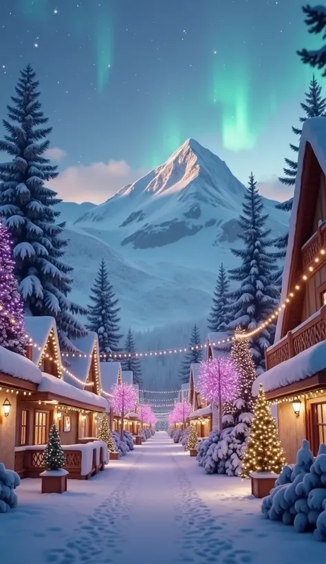  Vivid Christmas Scenery 　 Illuminated Illuminations with Fantastic Colors 　 Realistic Illuminations with Fantastic Colors {x} Realistic Illuminations　Buildings lined up 　 no people　ultra-realistic　 super high quality 　 super high definition 　 super high r...