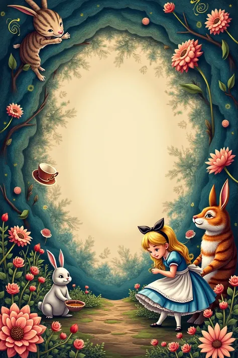 Invitation from Alice in Wonderland 