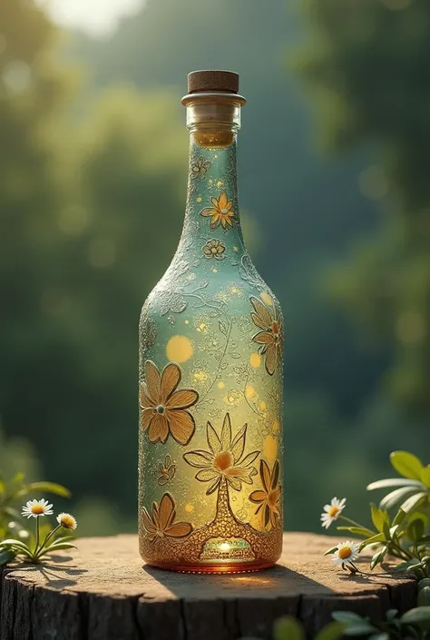 bottle, for ren, Creative, Product, realistic 