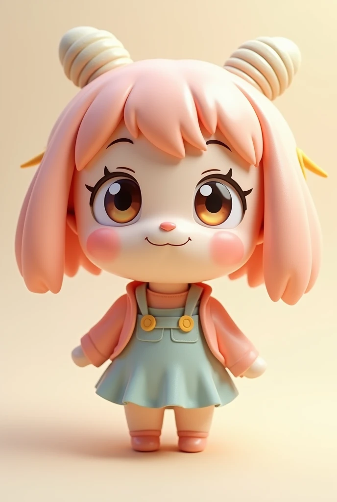 Create a unique 3D anime chibi character figure 