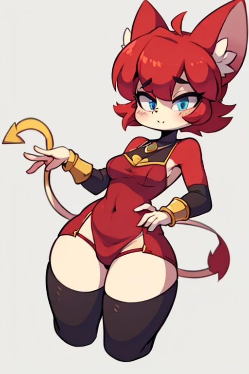 Female furry red kuami diives by yeiyei art style 