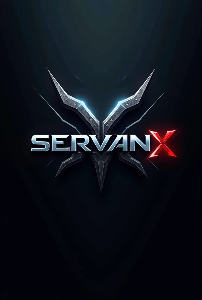 a gaming logo for guild its name is written "servantx"