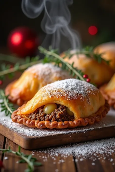 Photograph of Venezuelan Christmas empanada 