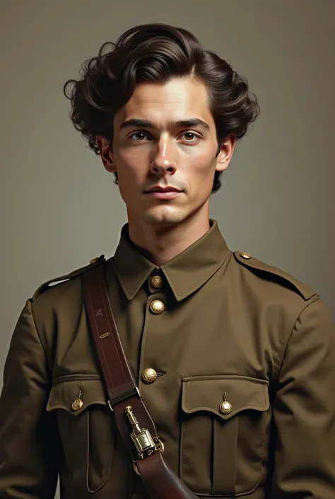 American socialist politician, portrait, high quality model, high resolution, realistic, cool, dignified, charismatic, Early Life, Thick hair, Wearing a Union Army uniform, Calm face, General