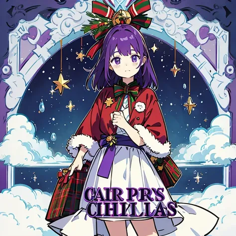 Purple Hair Girl、Christmas Cosplay