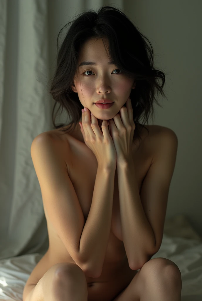  Japanese woman with a viewing angle of　middle aged　naked