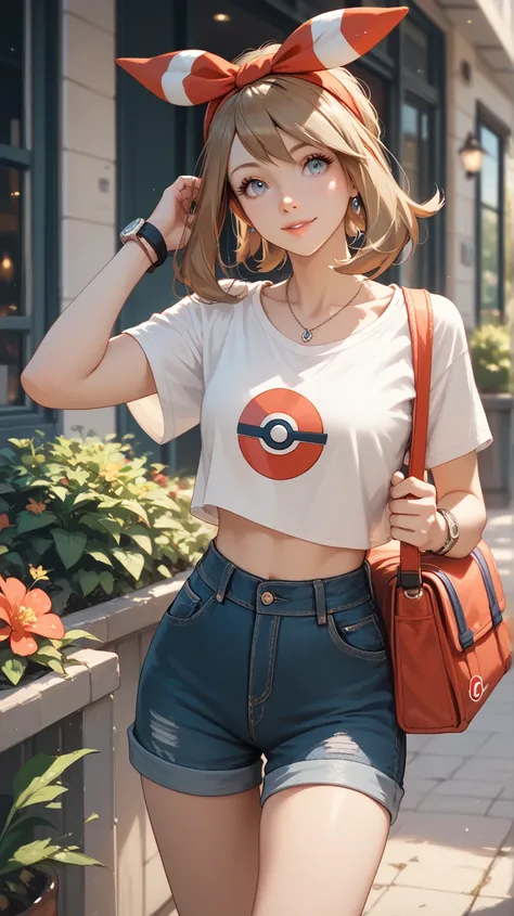 May from Pokemon, casual outfit