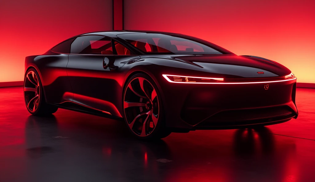 2025 Lucid Air sleek in original model with original falling with captured from only  interior colour red and black view