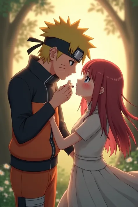 Naruto eating Hinata