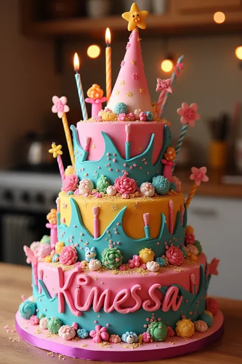 Birthday cake for kinesa