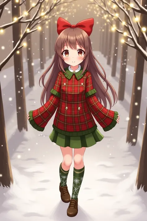 Momioka Risa with Christmas clothes