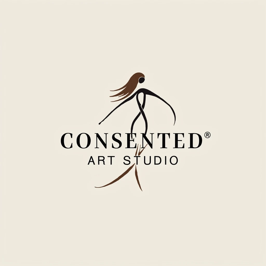  Logo for art studio, called CONSENTED 