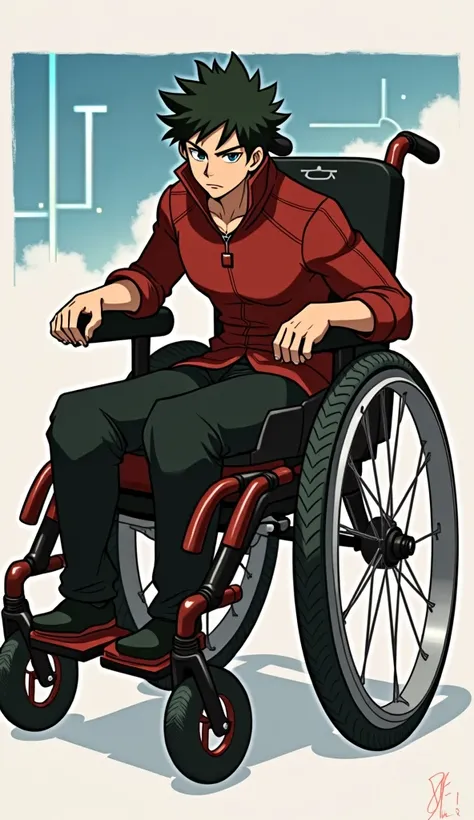 Protagonist Shonen Wheelchair Warrior Showing His Feet Anime

