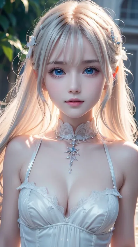 8k, top quality,The real picture, intricate details ,超A high resolution, depth field ,Masseter muscle area, natural soft light for a little smile, professional lighting, 1 girl ,(cute:1.2),( gothic lolita fashion ),Bright expression, young shiny shiny whit...