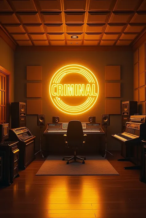 In a gold-disc music studio that spelled CRIMINAL SIDE in the center of the image