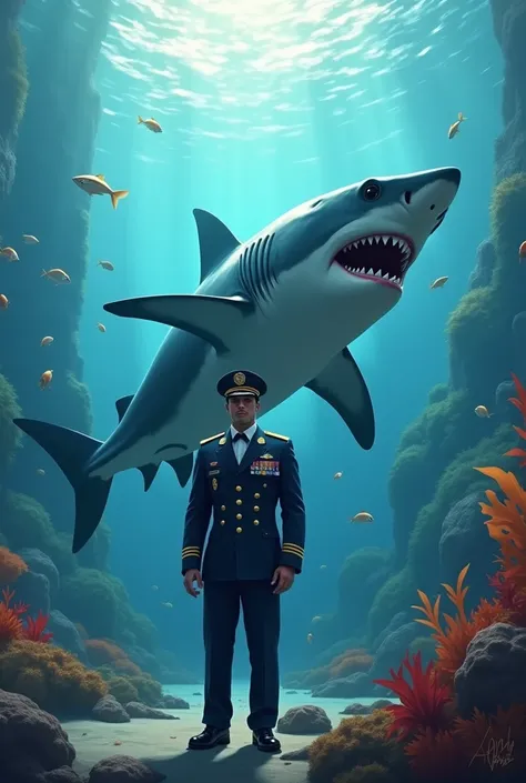 shark, serviceman ,New year