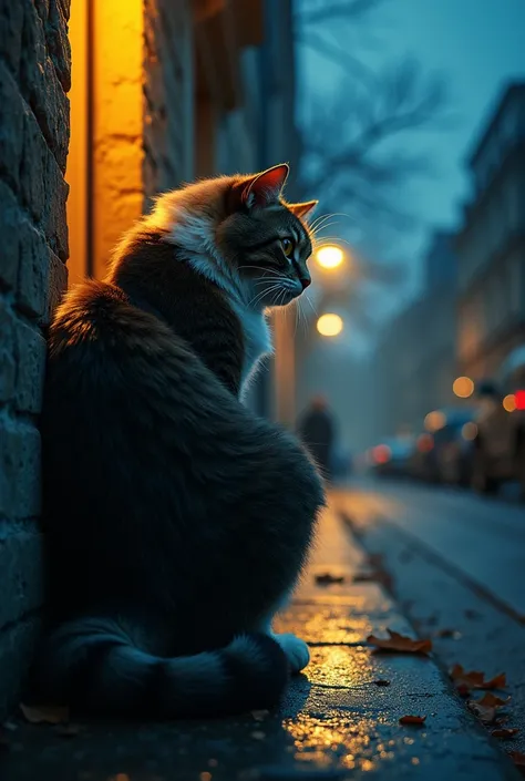 the cat on the wall had never come to sleep,  sitting like a statue there .  without moving his eyes at all .  when a car door slammed down the side street, and when two owls crawled from the top of , , he didnt tremble. .  stopped moving until midnight . ...