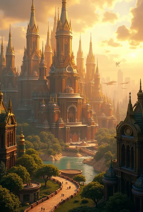 GOOD,  designs an entire city of gold and mahogany, Where dawn meets new architecture not seen before 