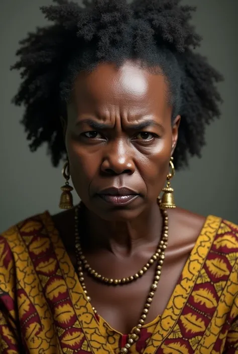 A picture of and angry Nigerian mother in law 