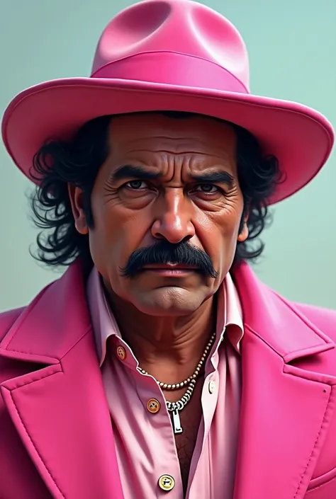 Pablo Escobar the leader in pink jacket and pink hat as a pfp
