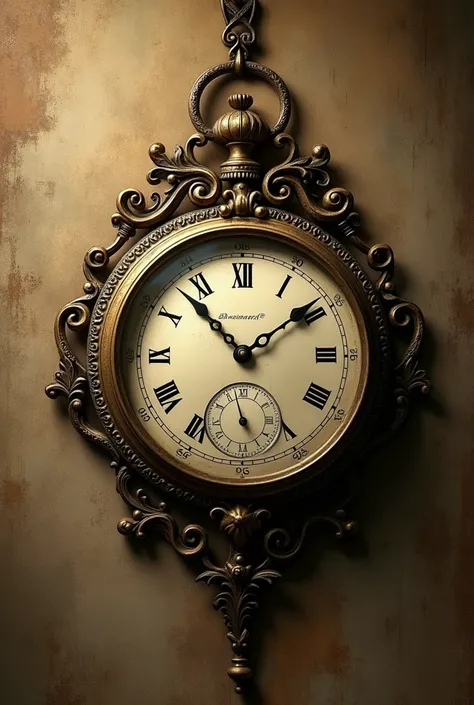 there is a clock that is hanging on the wall, a screenshot by Kurt Roesch, trending on pixabay, art nouveau, time does not exist anymore, pocketwatch, wallpaper - 1 0 2 4, the passage of time, pocket watch, time is running out, time dragging on for too lon...