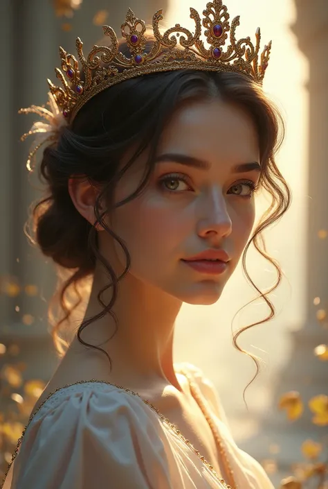 girl wearing a crown