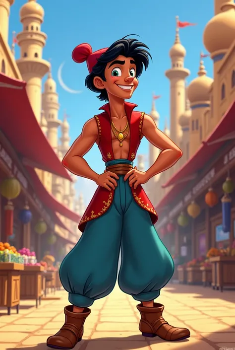 Create a picture of Aladin from the Disney movie Aladin